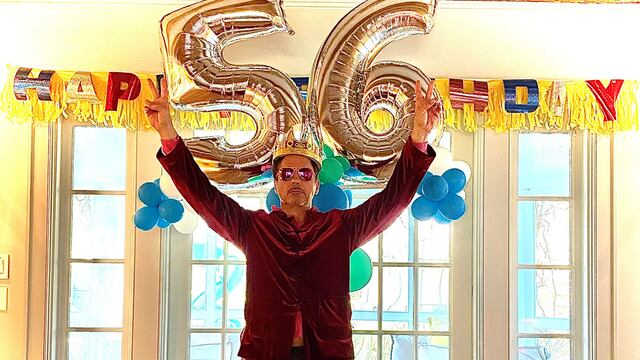 Festejo de Robert Downey Jr por su cumpleaños 56