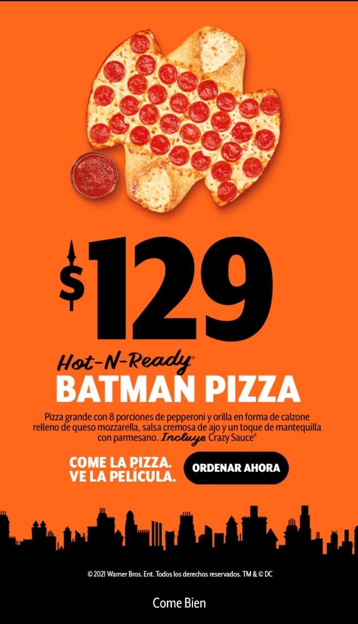 Pizza de 'The Batman' de Little Caesars