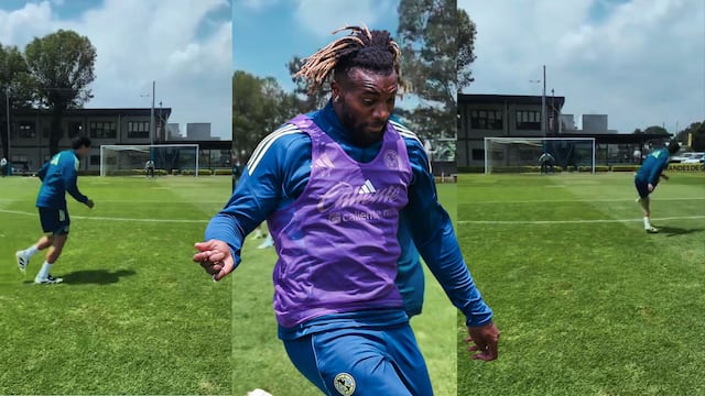 “Oh là là”: La impactante reacción de Allan Saint Maximin a un golazo en el entrenamiento del América