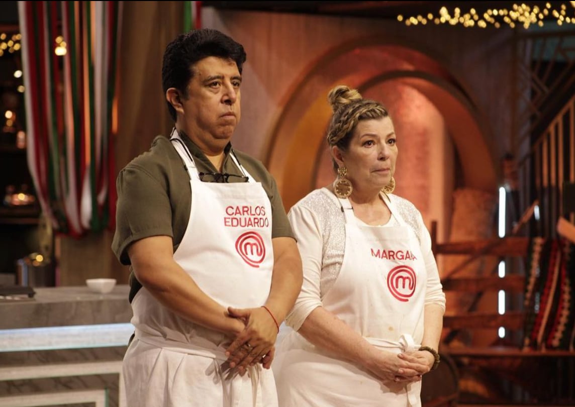 Margarita ‘La diosa de la cumbia’ y Carlos Eduardo Rico en MasterChef Celebrity