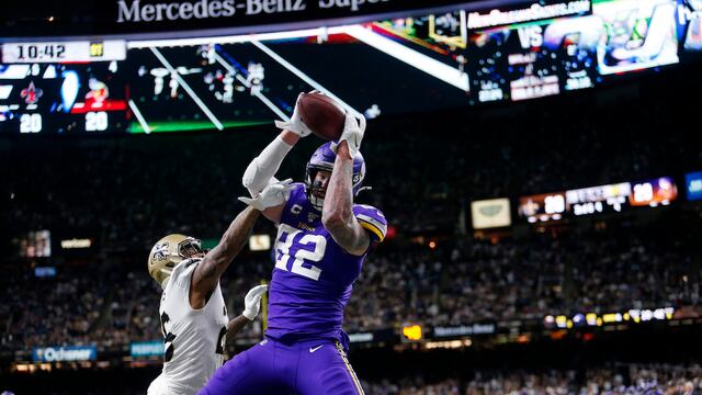 Kyle Rudolph hizo la recepción de la victoria