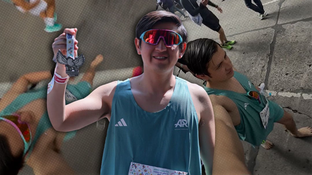 Corrió descalzo el Medio Maratón CDMX 2025, pero no es ningún inventado