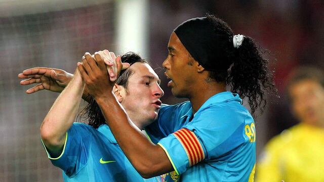 Messi y Ronaldinho