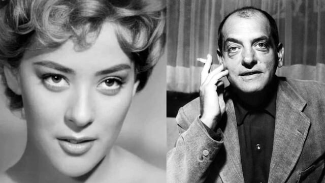 Silvia Pinal y Luis Buñuel.