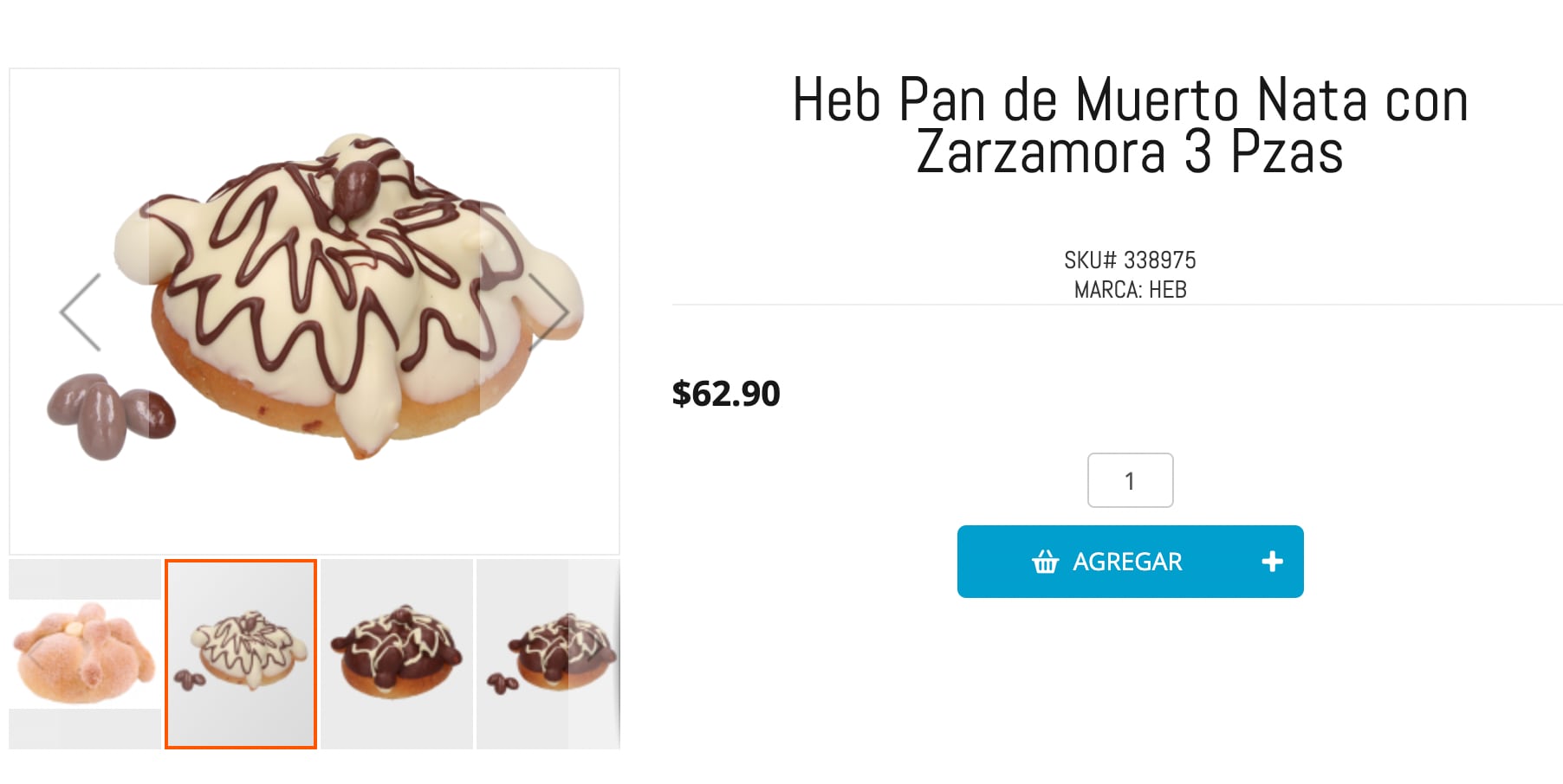 Pan de muerto de HEB