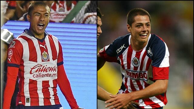 Jonathan Padilla y Chicharito en el Club Chivas