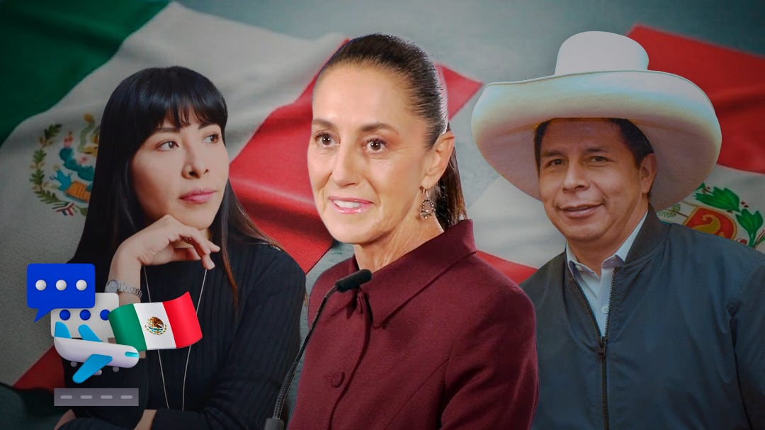 Sheinbaum da la bienvenida a Betssy Chávez y reitera apoyo a Pedro Castillo