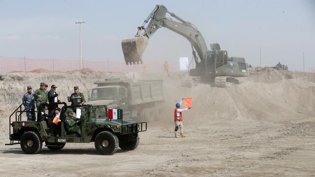 Construcción del aeropuerto Felipe Ángeles