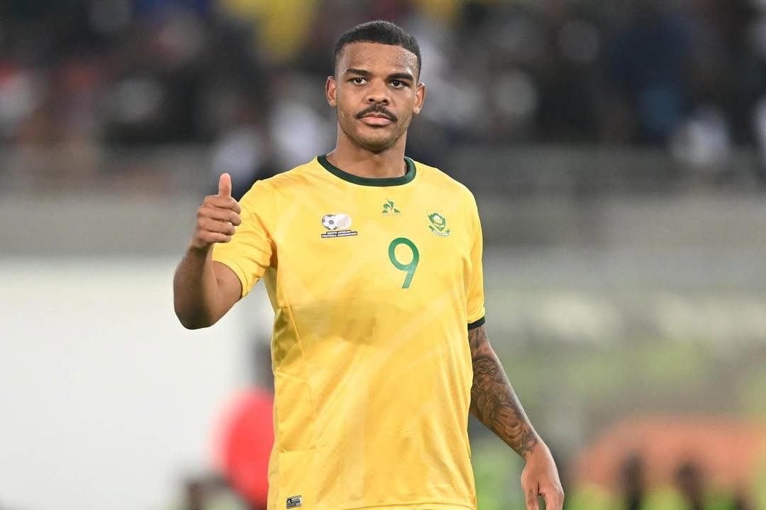 Lyle Foster, delantero de Sudáfrica