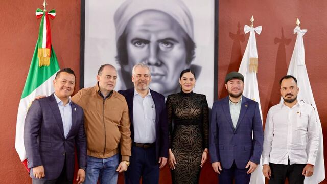Alfredo Ramírez Bedolla gobernado de Michoacán junto a Reyes Galindo coordinador del PT en la entidad