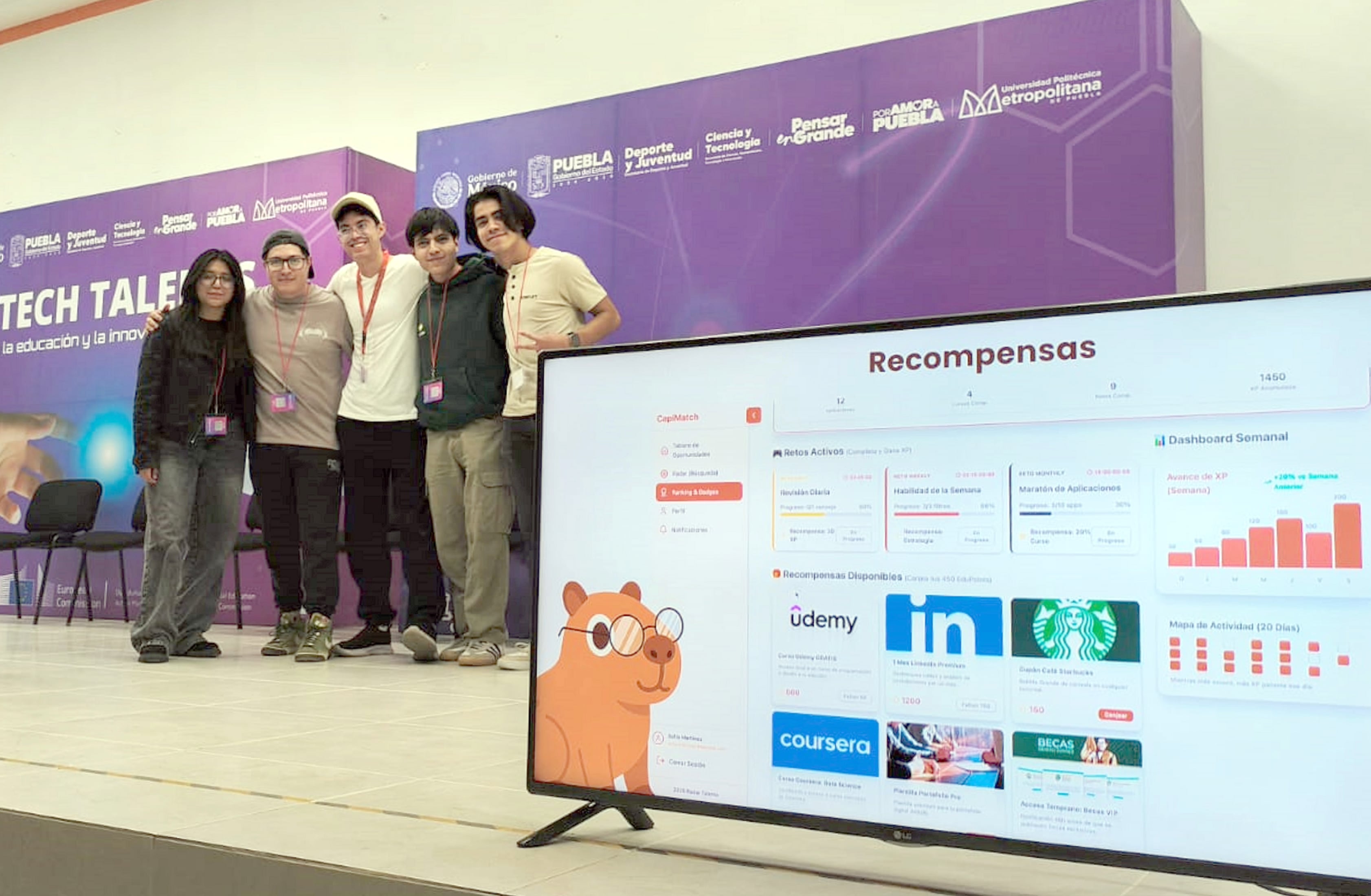 La plataforma CapiMath reúne becas, cursos y eventos con IA desarrollada por universitarios poblanos