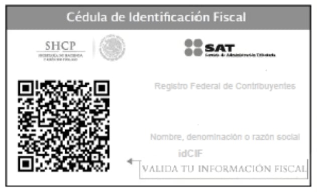 SAT Cédula de Situación Fiscal