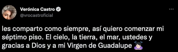 Verónica Castro y su deseo por su cumpleaños.