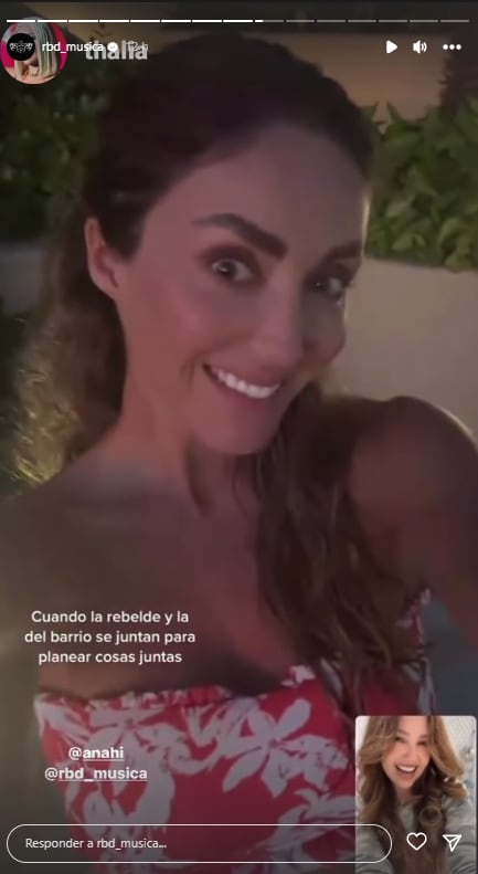 Anahí hace facetime con Thalía y ya se ve colaboración.