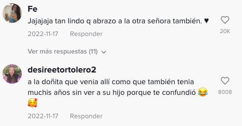 Señora se equivoca de hijo