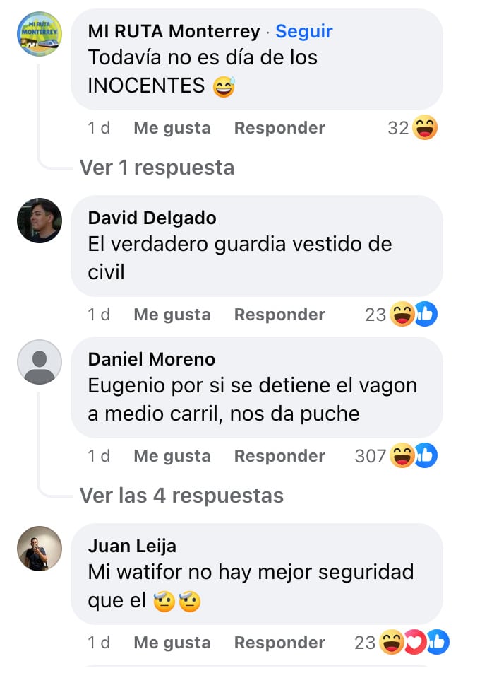 Comentarios de Konan Big en el Metrorrey