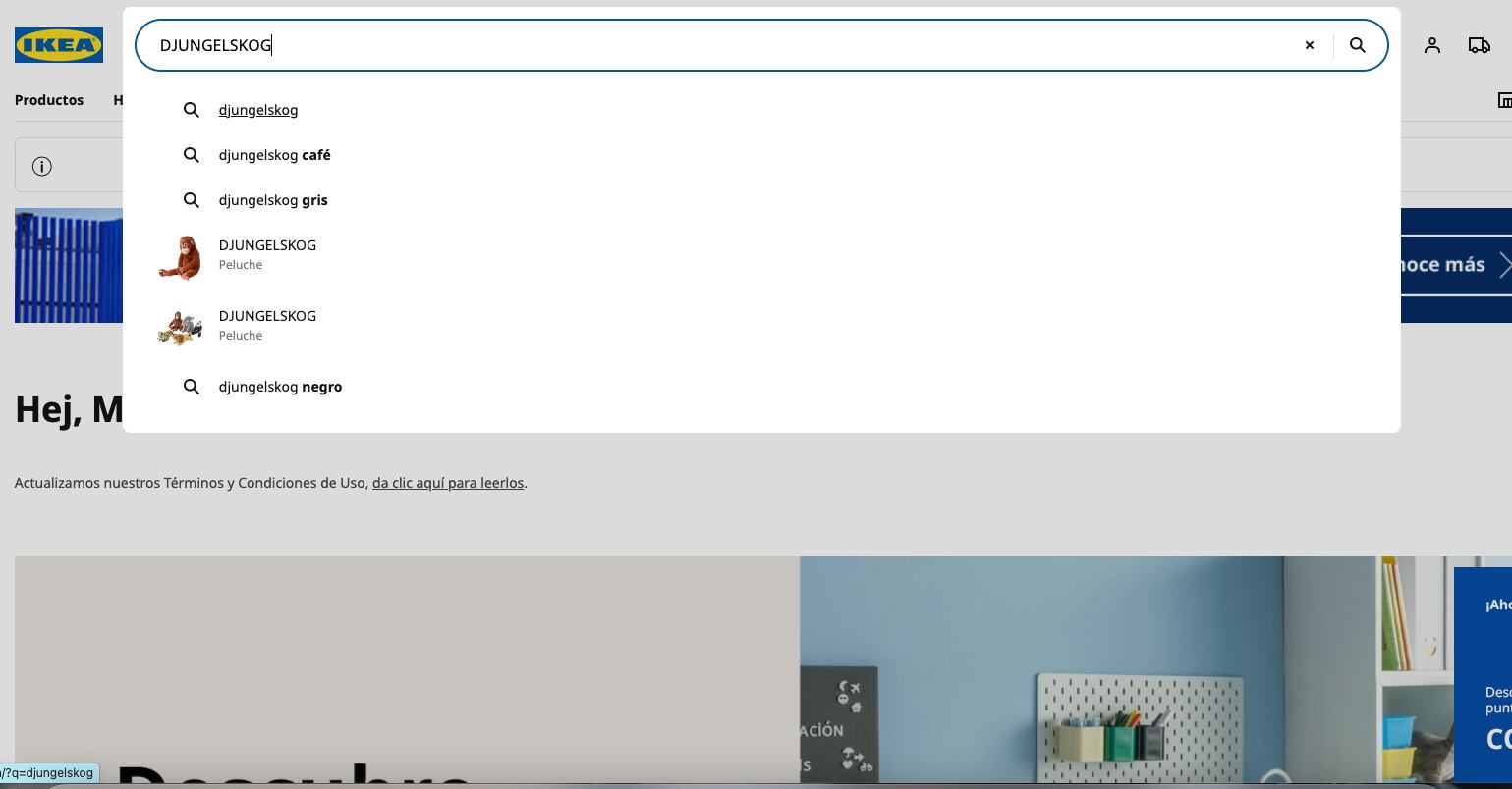 Página web de IKEA