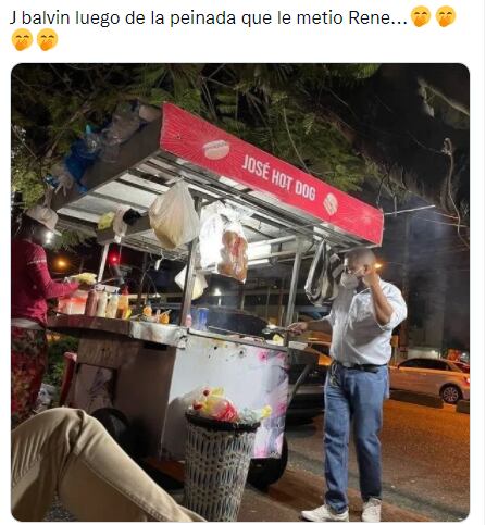 Meme de la reacción de J Balvin por palabras de Residente.