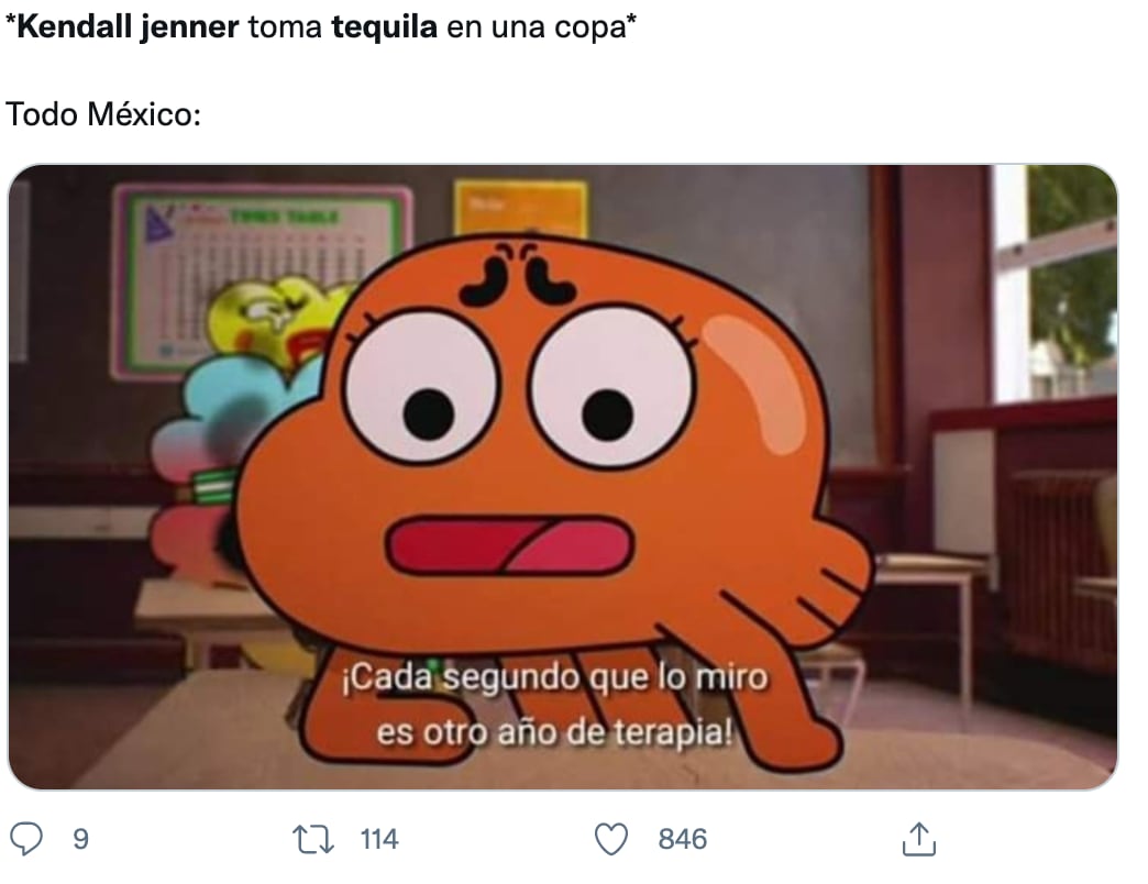 Meme del tequila de Kendal Jenner