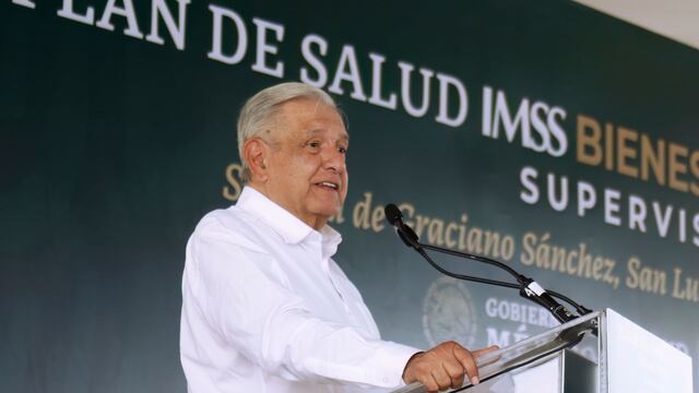 Andrés Manuel López Obrador, presidente de México, encabezó la supervisión del Plan de Salud IMSS – Bienestar San Luis Potosí en el Hospital General IMSS - Bienestar de Soledad de Graciano Sánchez.