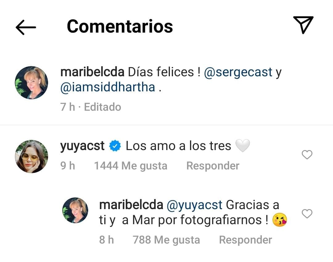 Comentarios en la publicación de Maribel Castañeda