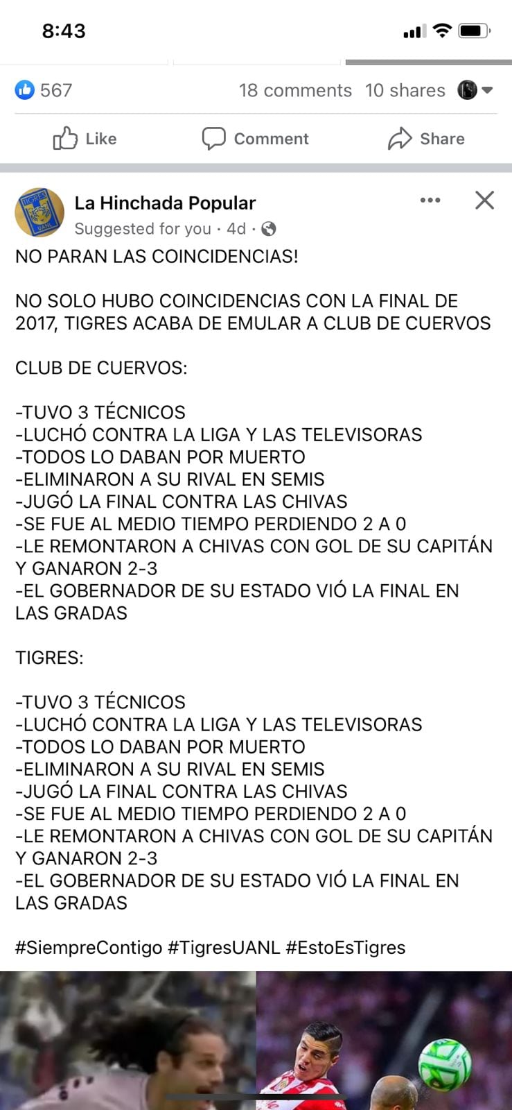 Las similitudes entre el Club Tigres y el Club de Cuervos son descomunales.