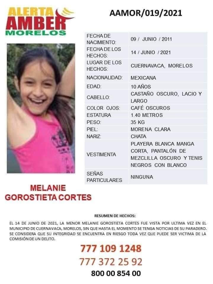 Ficha de búsqueda de Melanie