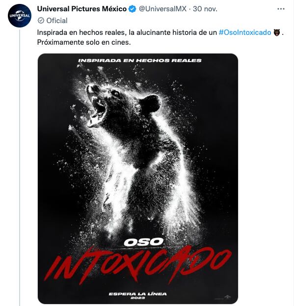 Póster de Oso Intoxicado en México