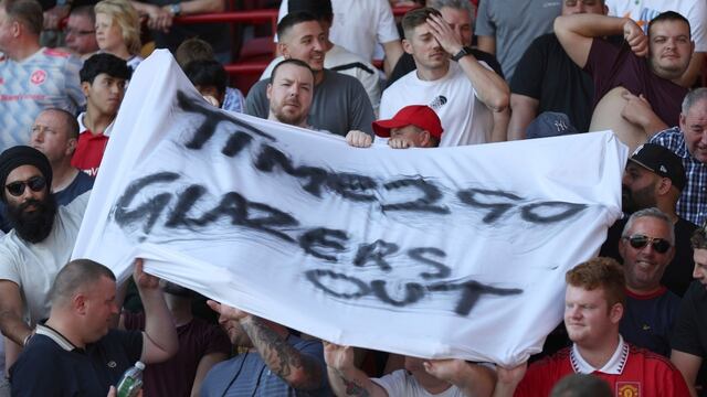 Fans del Manchester United.