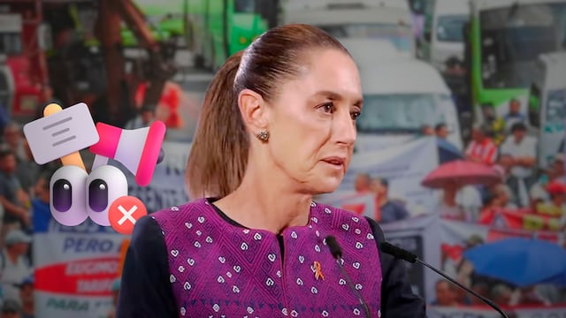 Sheinbaum rechaza que haya persecución contra manifestantes tras el bloqueo del 24 de noviembre