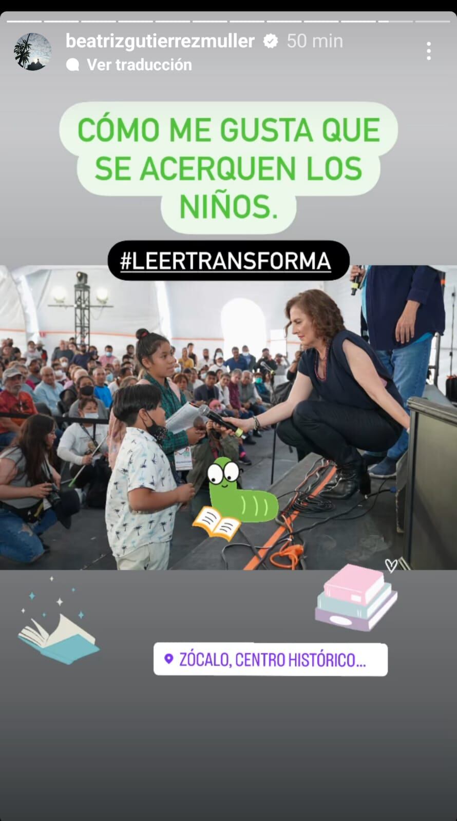 Beatriz Gutiérrez lleva a la FIL Zócalo 2022 a su mejor momento