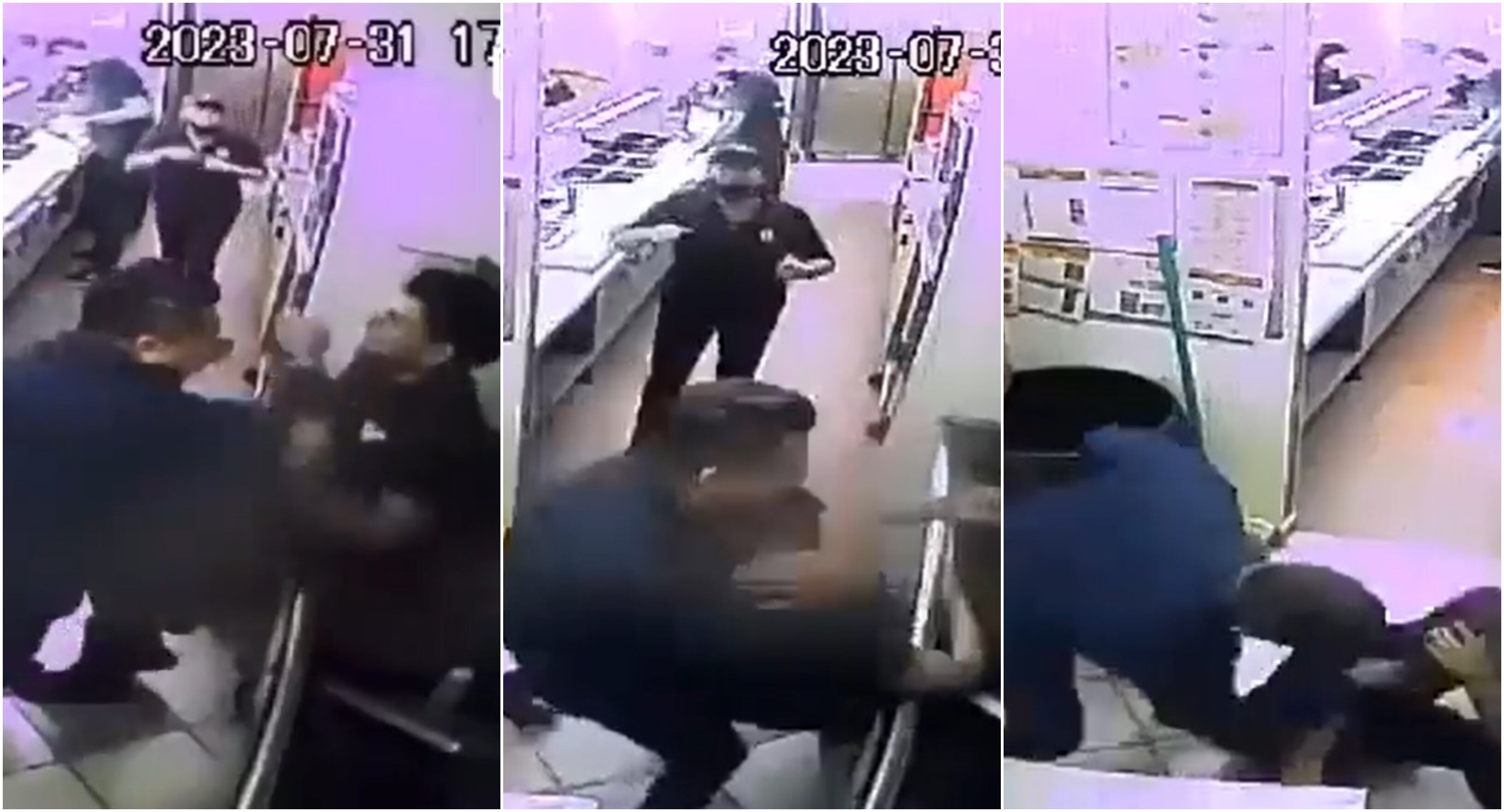 Hombre golpea a empleado de Subway en San Luis Potosí
