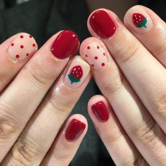 Uñas para primavera: Frutas de temporada