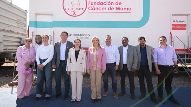 Maru Campos visitó al Dr. Vagón en su paso por Meoqui