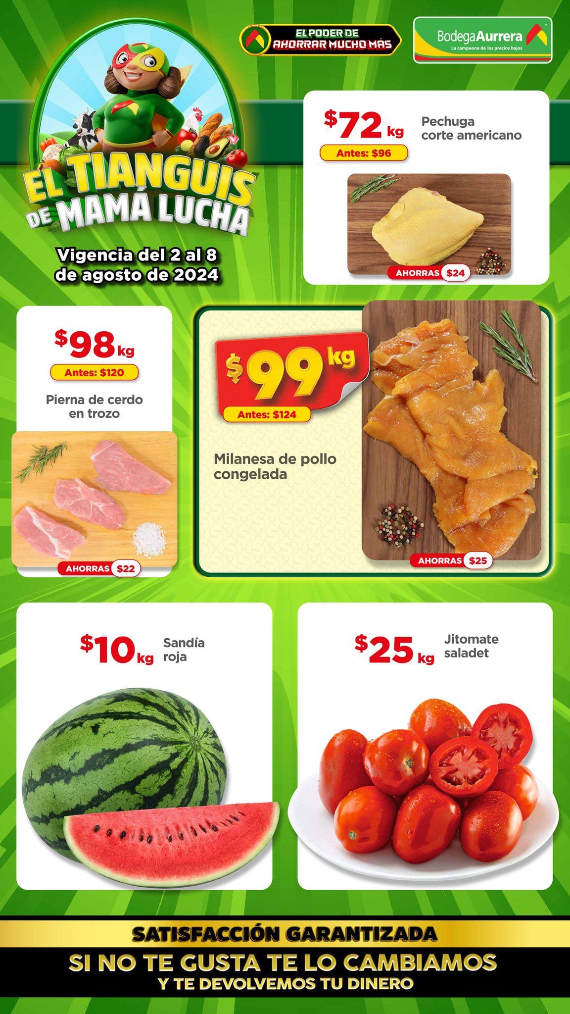 Bodega Aurrerá tianguis de frutas y verduras