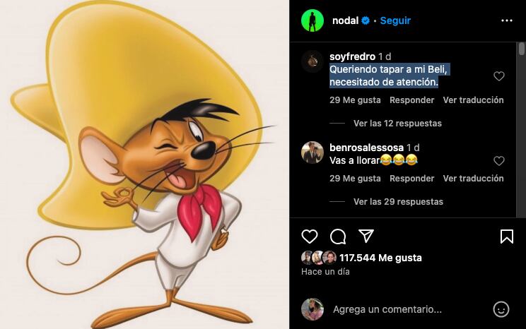 Fans de Belinda creen que imagen de Christian Nodal es porque el cantante no soportó