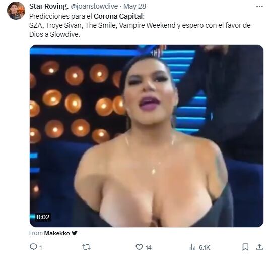 Memes por el cartel del Corona Capital 2024