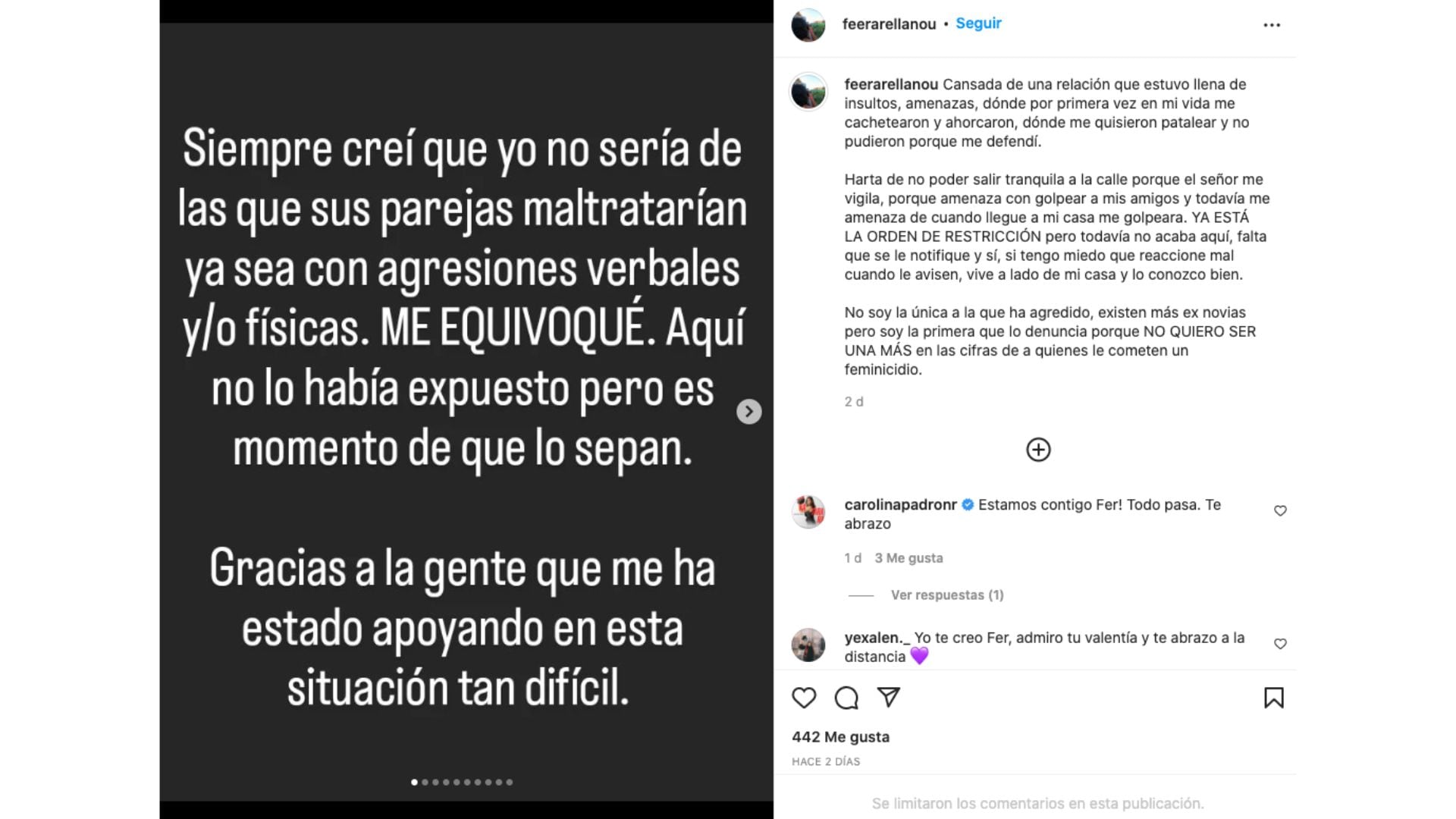 Denuncia de Fernanda Arellano