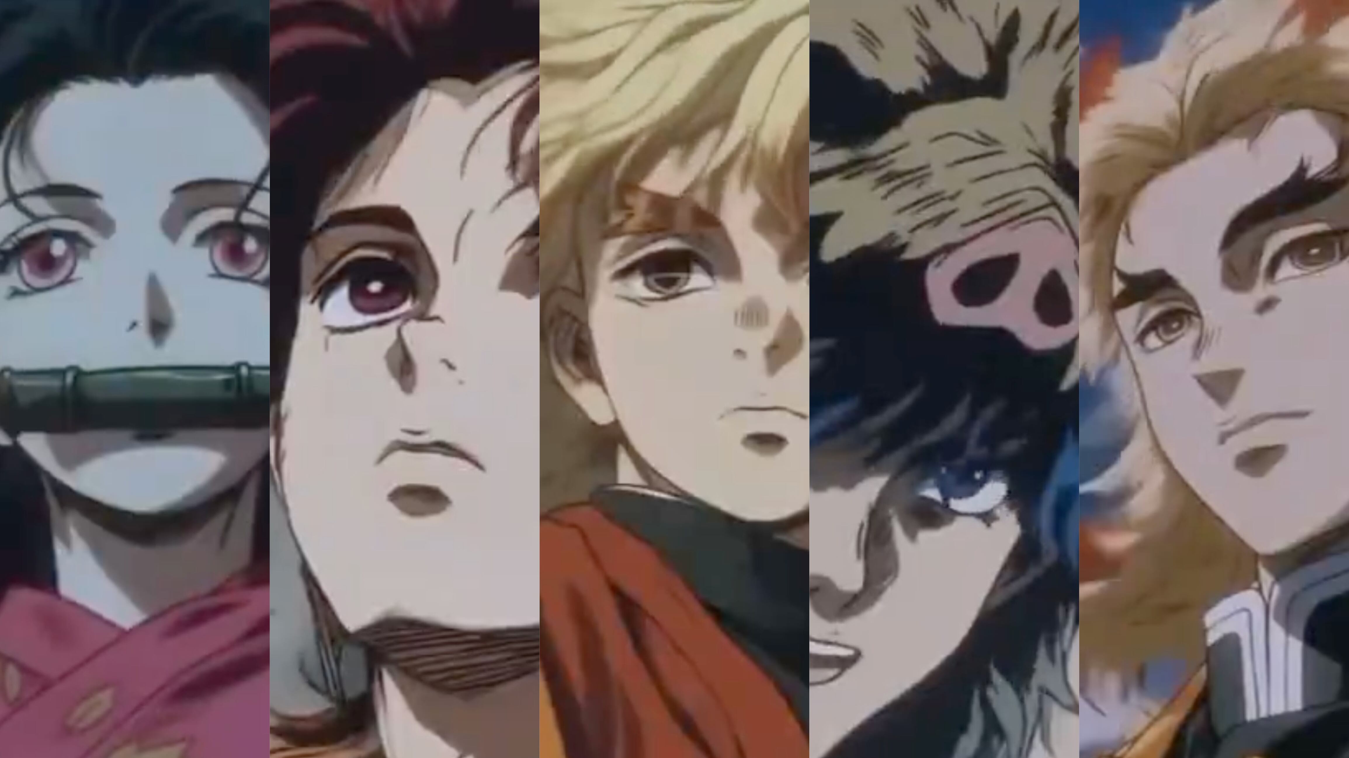 Así se verían los personajes de Demon Slayer Kimetsu no Yaiba estilo animación años 90 hecha con inteligencia artificial