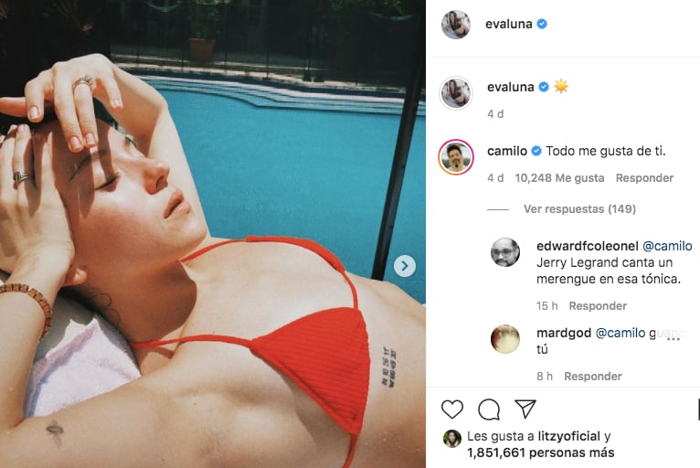 Evaluna en bikini