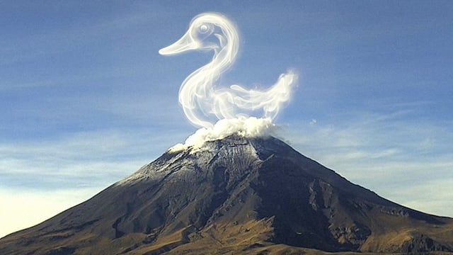 Fumarola volcán Popocatépetl
