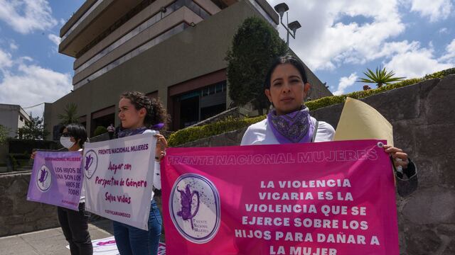 Protesta contra la violencia vicaria