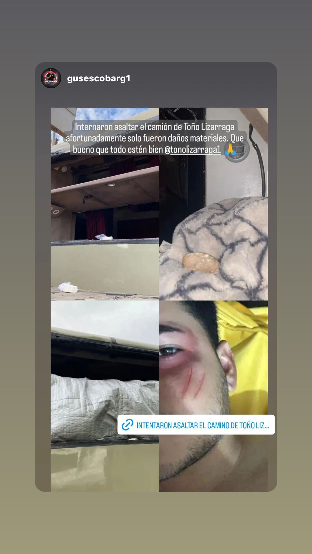 Toño Lizárraga vive intento de asalto en su autobús.