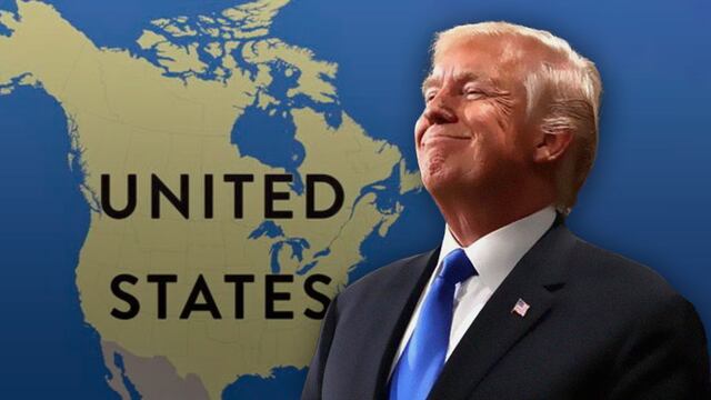 Donald Trump expande el mapa de Estados Unidos hasta Canadá y Groenlandia
