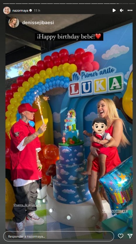 Santa Fe Klan llegó a la fiesta de cumpleaños de Luka, su hijo con Maya Nazor.