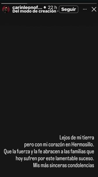 Carín León comparte mensaje tras la explosión en Waldo's de Hermosillo