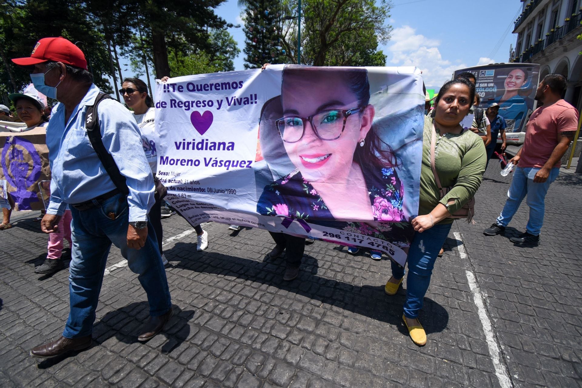 Marchan por Viridiana Moreno en Veracruz
