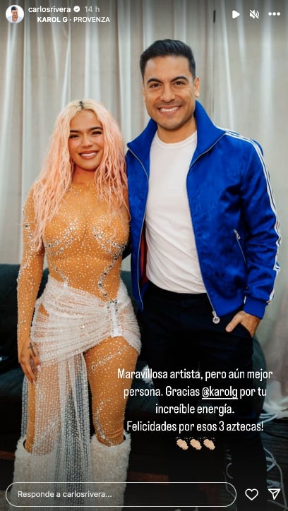 Karol G y Carlos Rivera