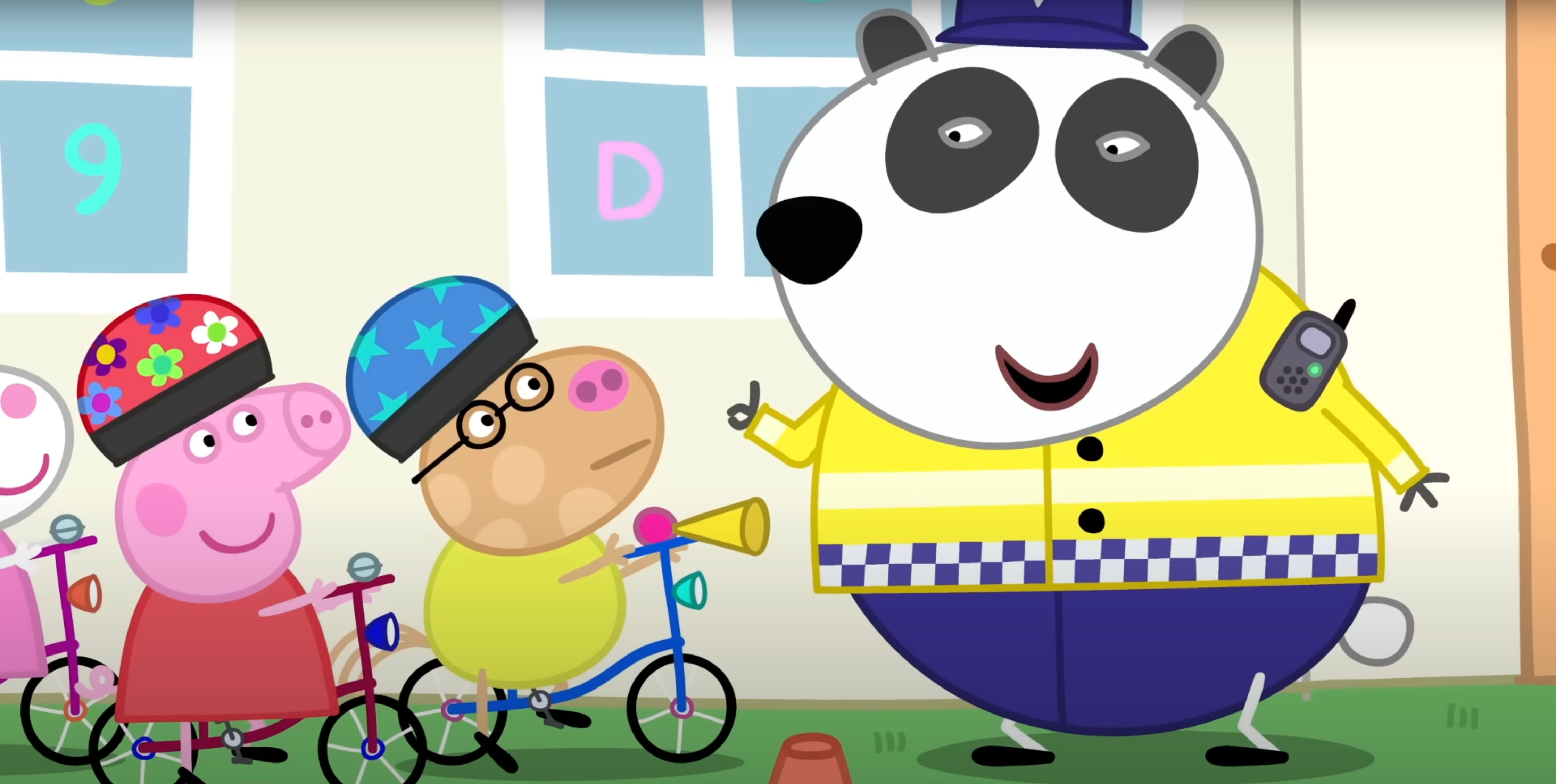 60 minutos en donde Peppa Pig conoce al oficial Panda por el Día Nacional del Oso Panda