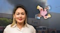 Yeraldine Bonilla se solidariza con víctimas del incendio en Plaza Fiesta Las Palmas